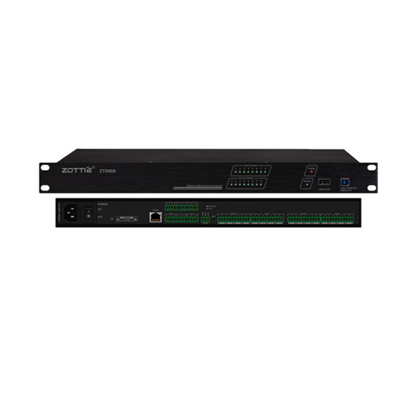 ZTD808  8進8出數字音頻矩陣處理器